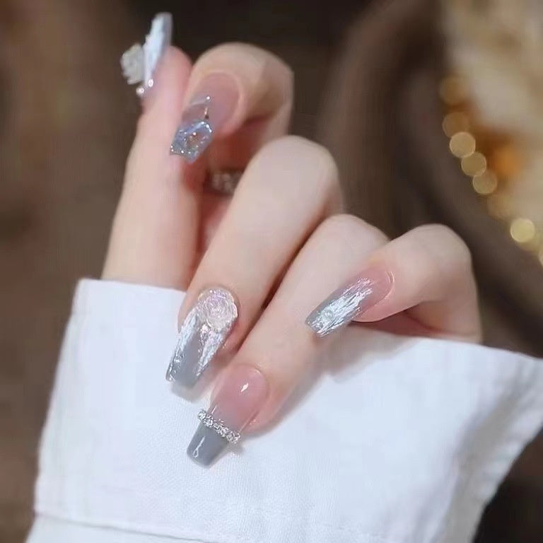 Camellia Series Hand-worn Armor Removable Nail Stickers