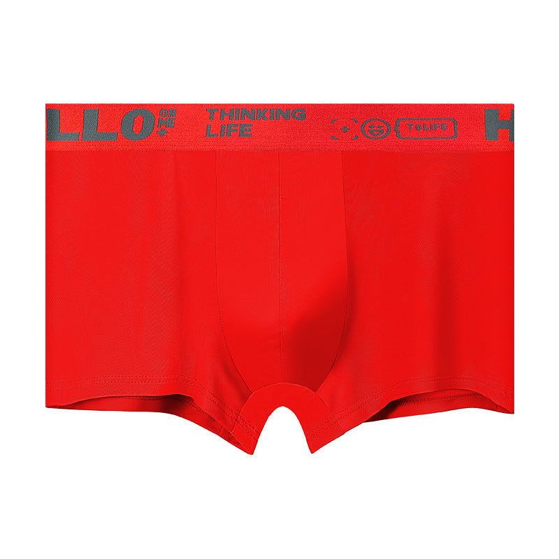 Men's Ice Silk Underwear Sports Boxer Shorts