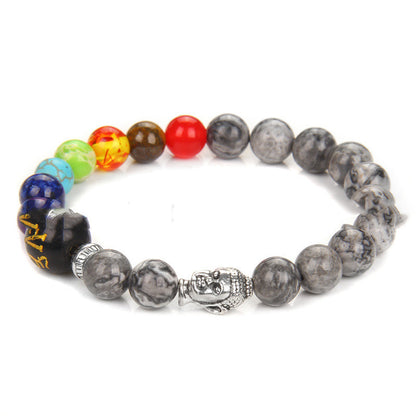 Seven Chakra Yoga Energy Meditation Bracelet Women