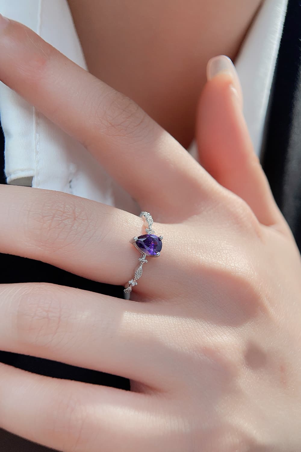 Amethyst 925 Sterling Silver Ring 