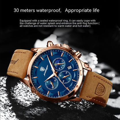 Waterproof Men's Quartz Watch Multifunctional