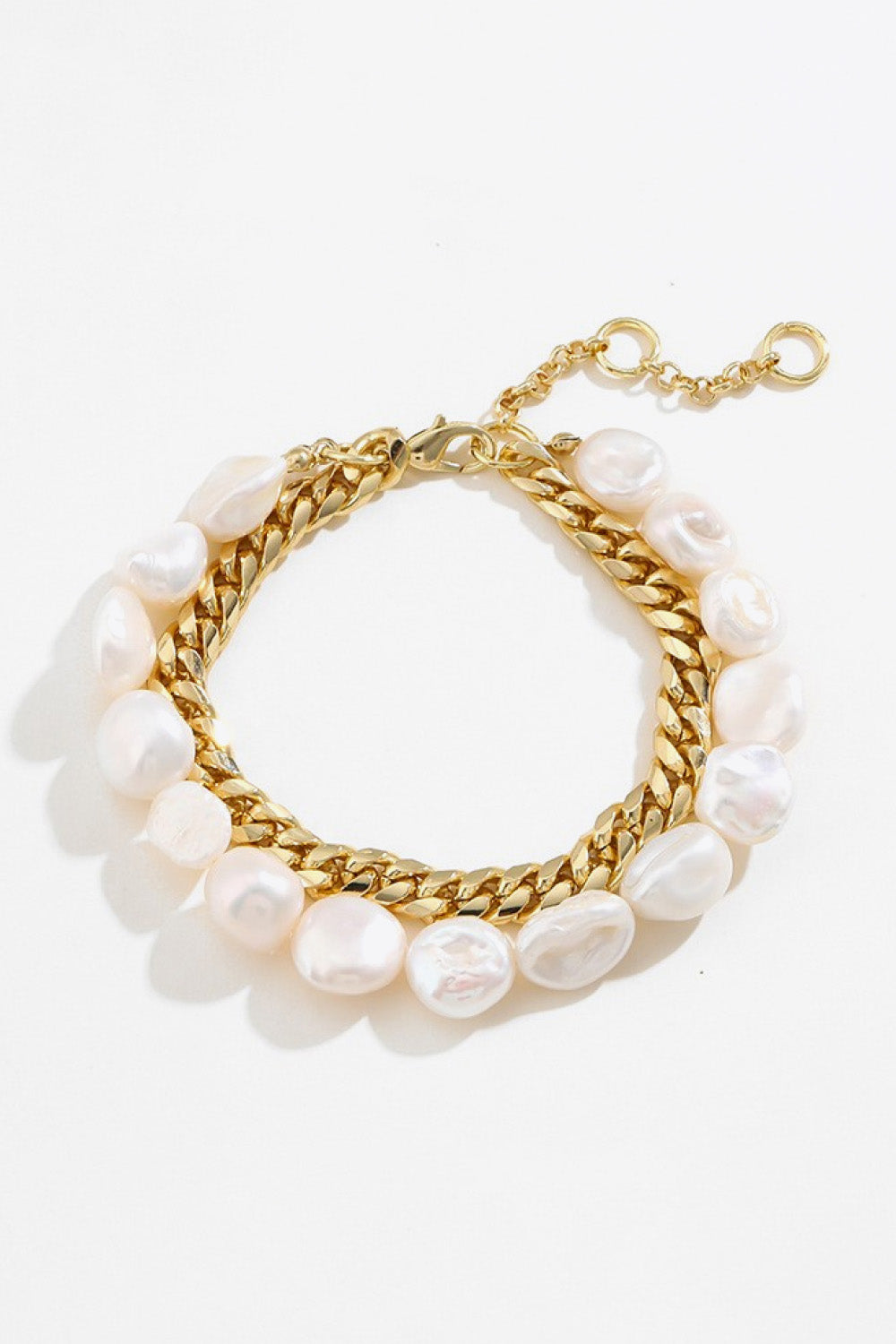 Two-Tone Double-Layered Bracelet 