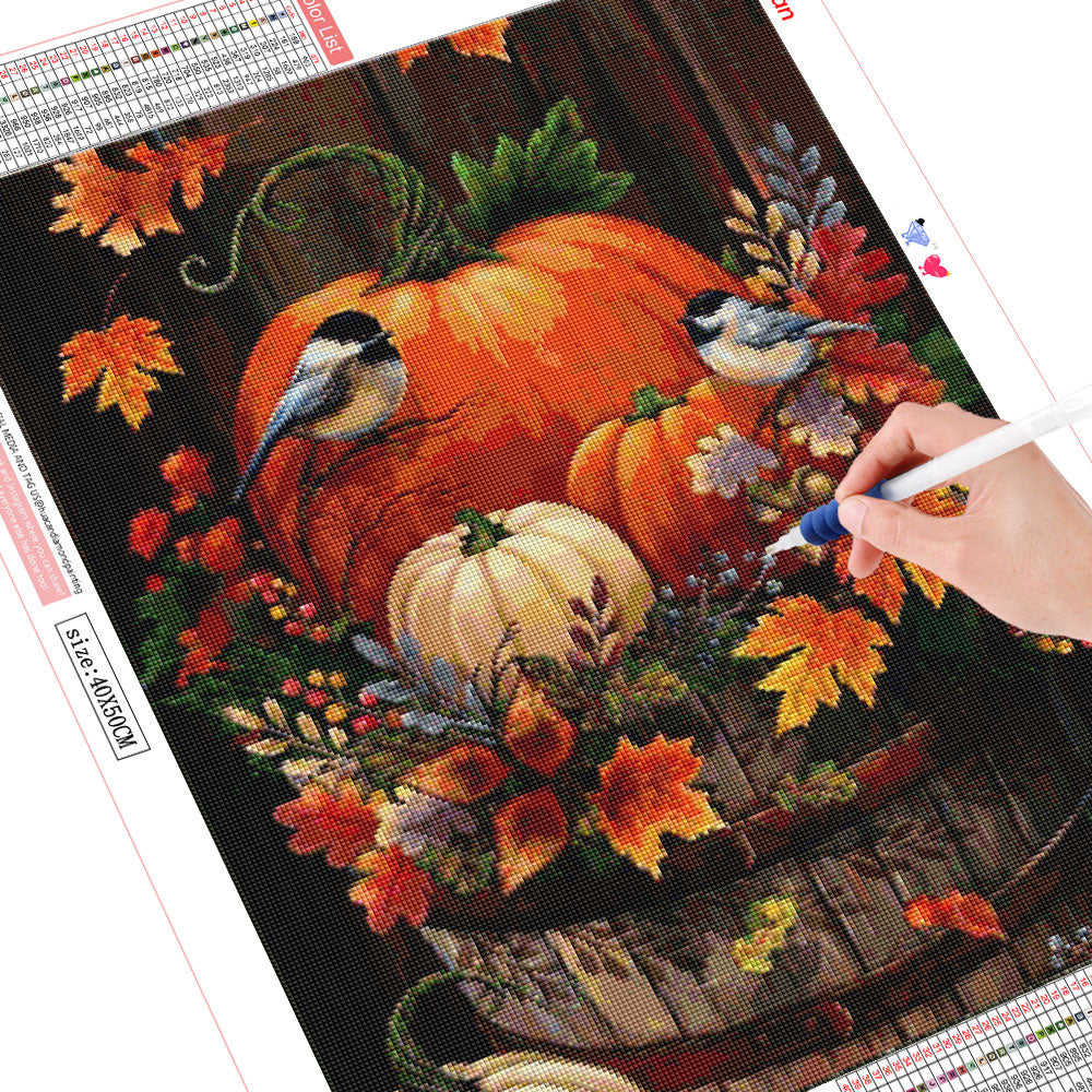 Pumpkin Pattern Diamond Painting 5d Embroidery