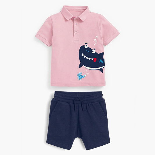 Short Sleeve Children's Suit Lapel Boys