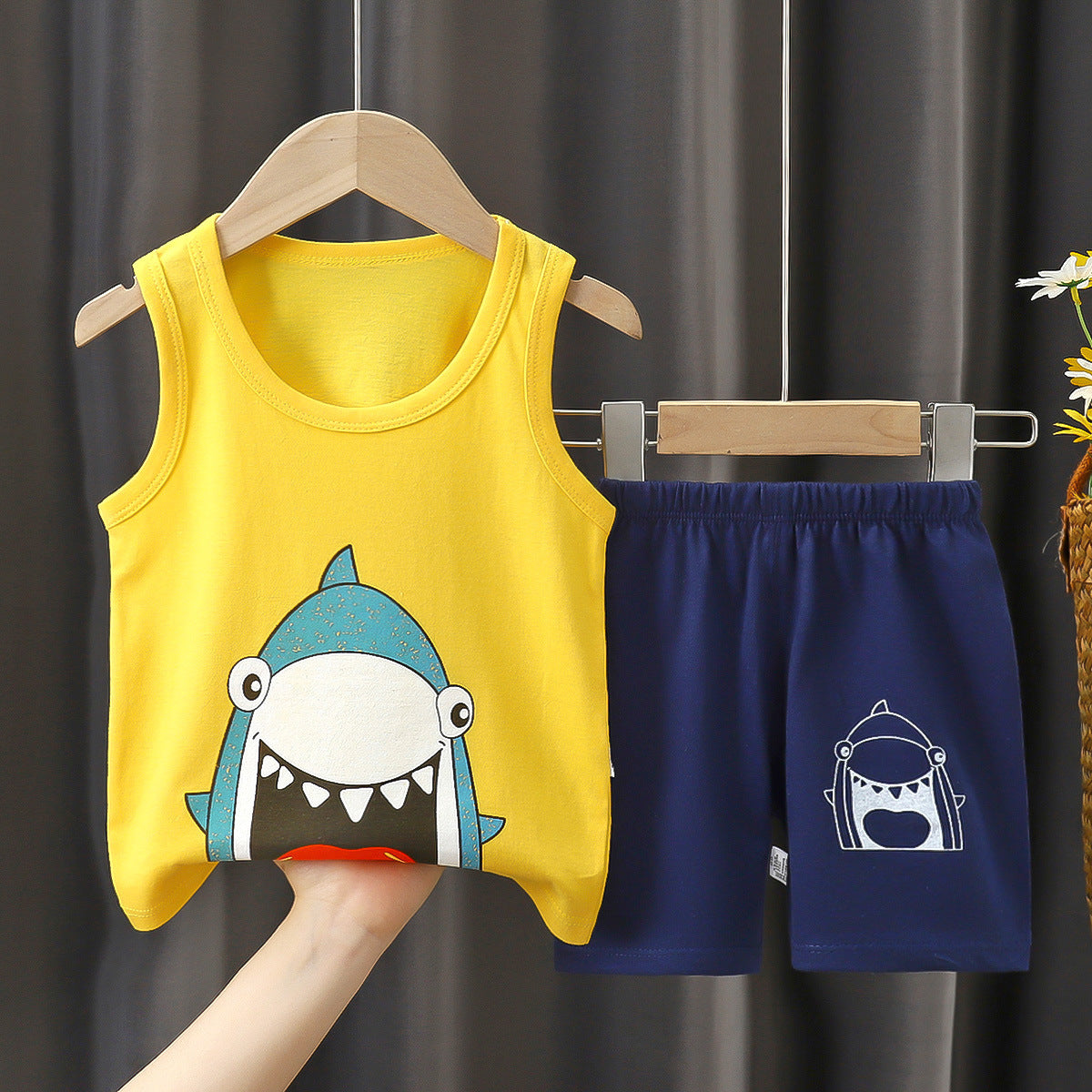 Children's Summer Cotton Vest Set