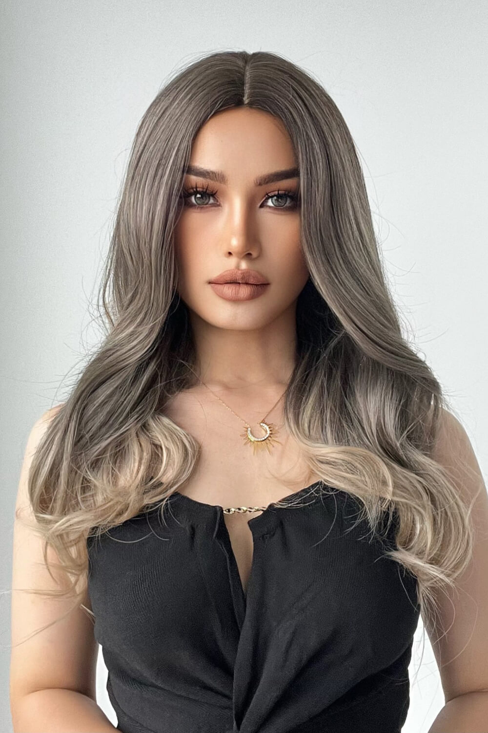 13*1" Full-Machine Wigs Synthetic Long Straight 24" 