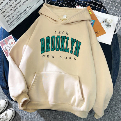 1898 Brooklyn New York Printed Women Hoodie