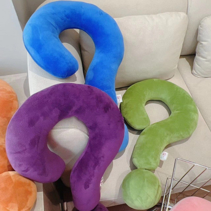 Question Mark Neck Pillow Comfortable Fabric