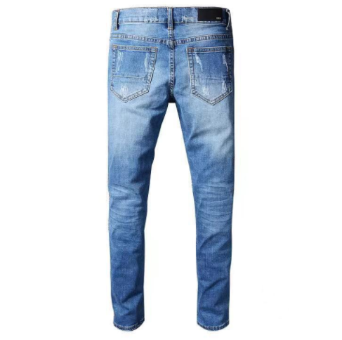 Men's Slim European Style Denim Trousers