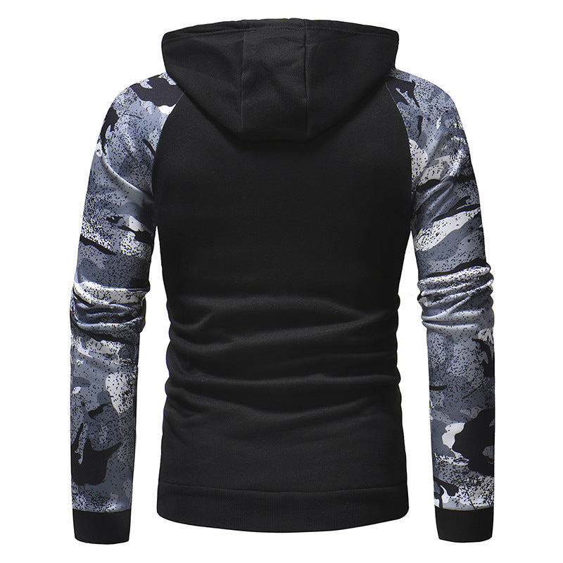 Mens Long Sleeve Camouflage Print Sweatshirt