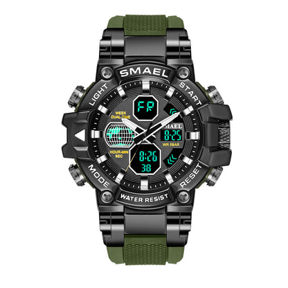 Brand Men's Sports Fashion Fitness Watch Dual