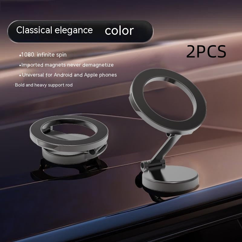 Magnetic Car Phone Mount All-Metal Foldable Phone Holder For Car Strongest Magnet Dashboard Phone Mount For Phone 