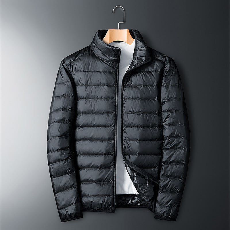 Autumn And Winter Men's Stand Collar Lightweight Down Jacket 