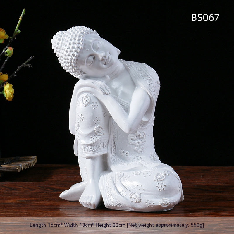 Resin Zen Buddha Statue Flower Pot Courtyard Landscape Balcony Layout Garden Decoration