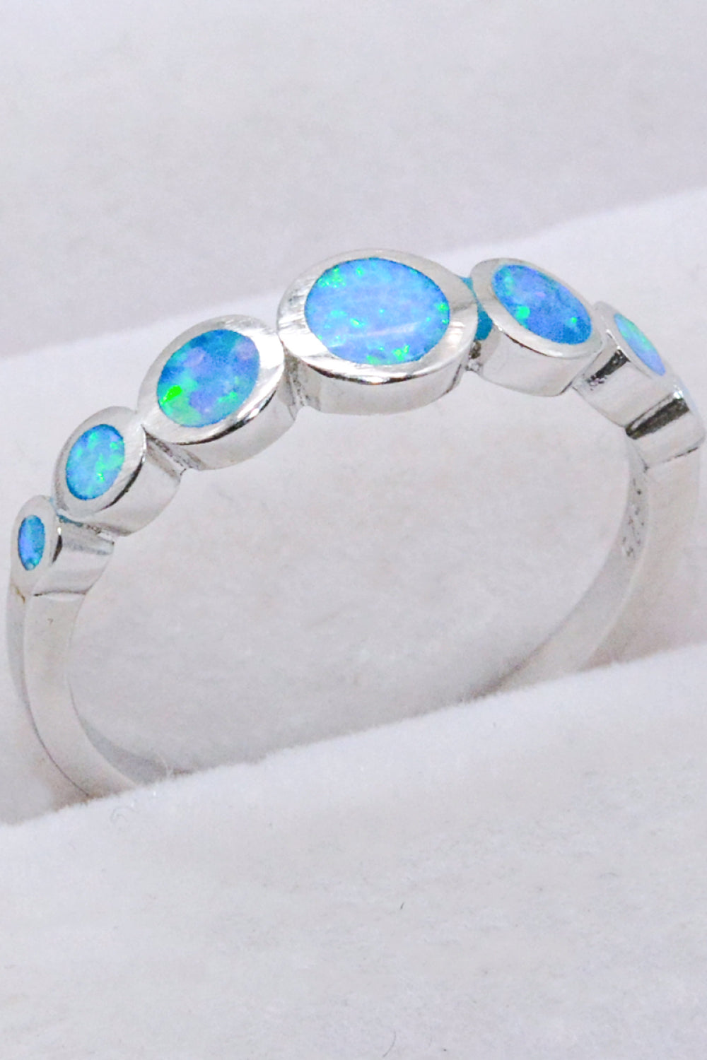 925 Sterling Silver Multi-Opal Ring 