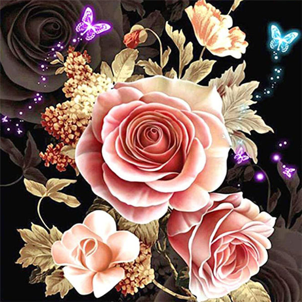 Home Flower Diamond Painting Cross Stitch