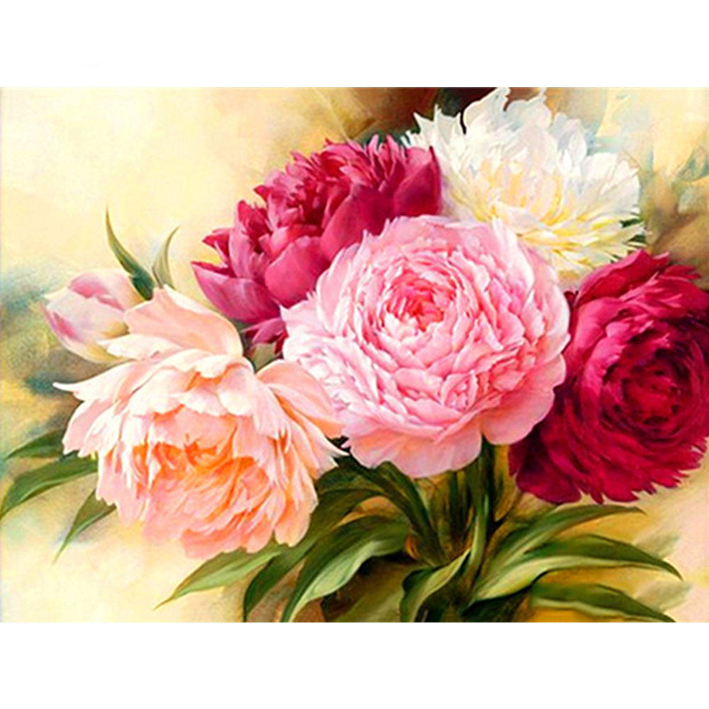 5D DIY Diamond Painting Peony Square Or Round