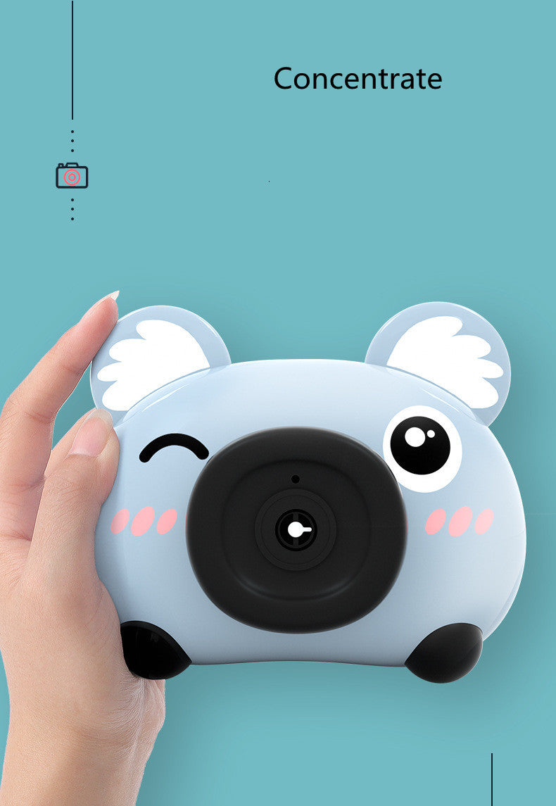 Bubble Machine Camera Koala Bubble Machine Full Electric Children's Toy Bubble Gun