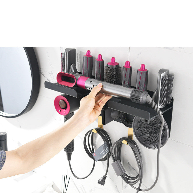 Curling Rod Storage Rack Barber Shop Hair Dryer Holder 