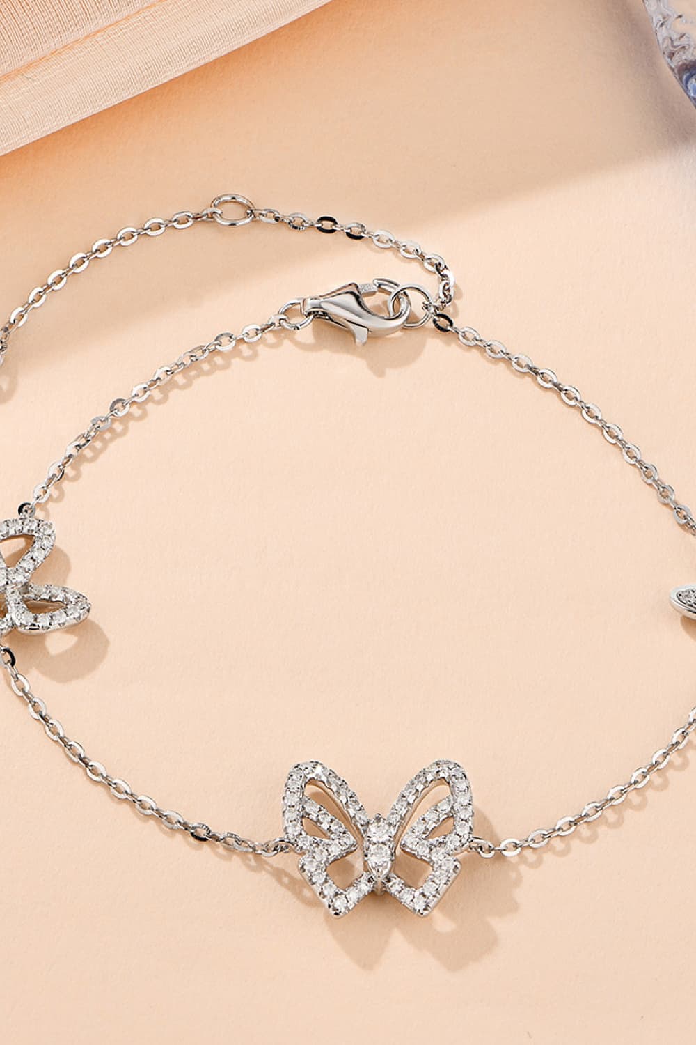 Moissanite Butterfly Shape Bracelet 