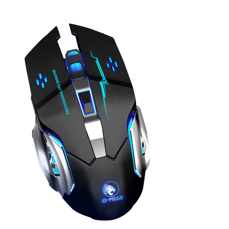 Wireless Gaming Mouse Luminous Mute Rechargeable Wired Office Mouse