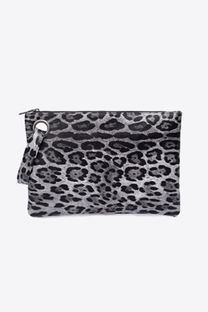 Leopard PU Leather Clutch 