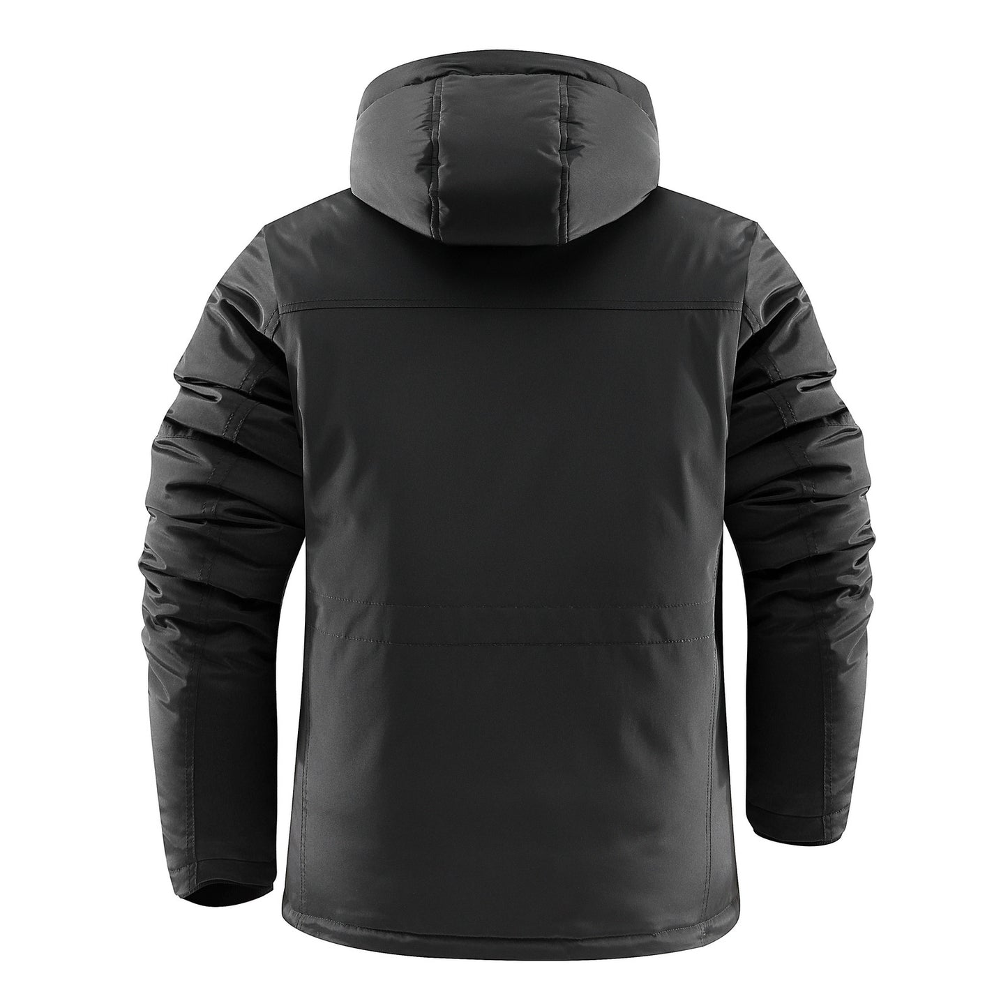 Men's Mid-length Cotton-padded Clothes Thickened Cold-resistant Warm Fleece Padded Coat Cotton-padded Clothes 