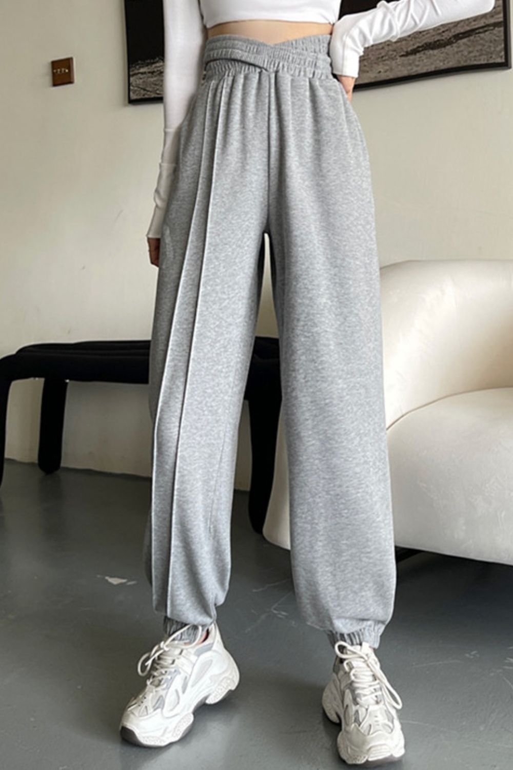 Crisscross Long Sweatpants 