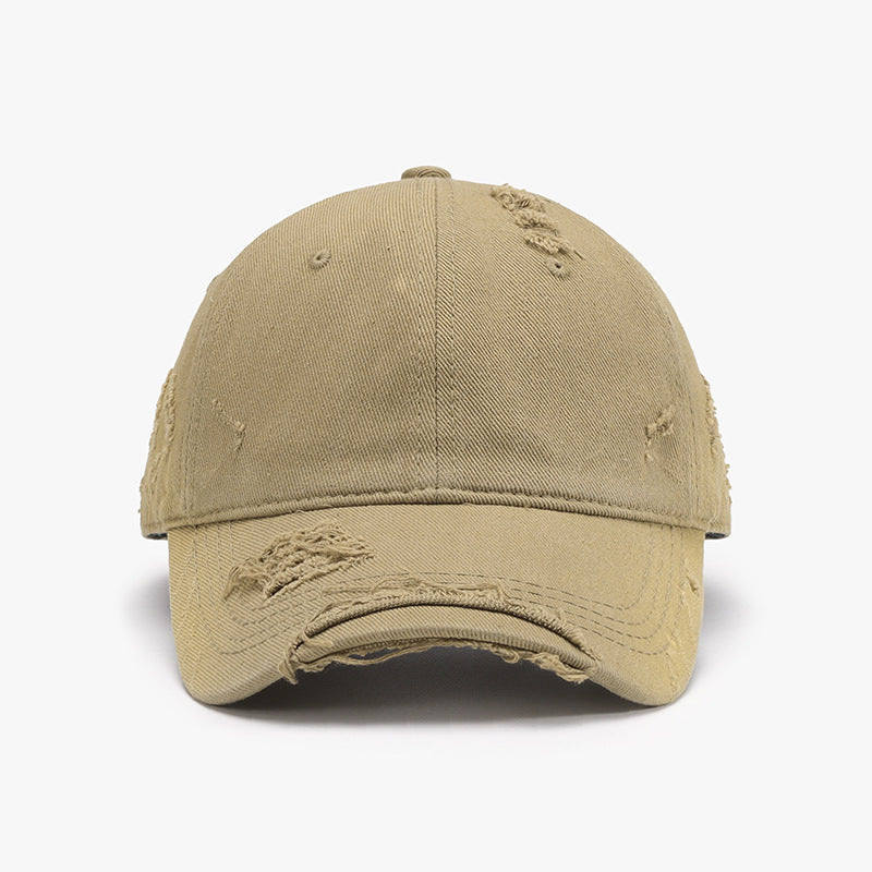 Distressed Adjustable Cotton Hat - Babbazon New Products