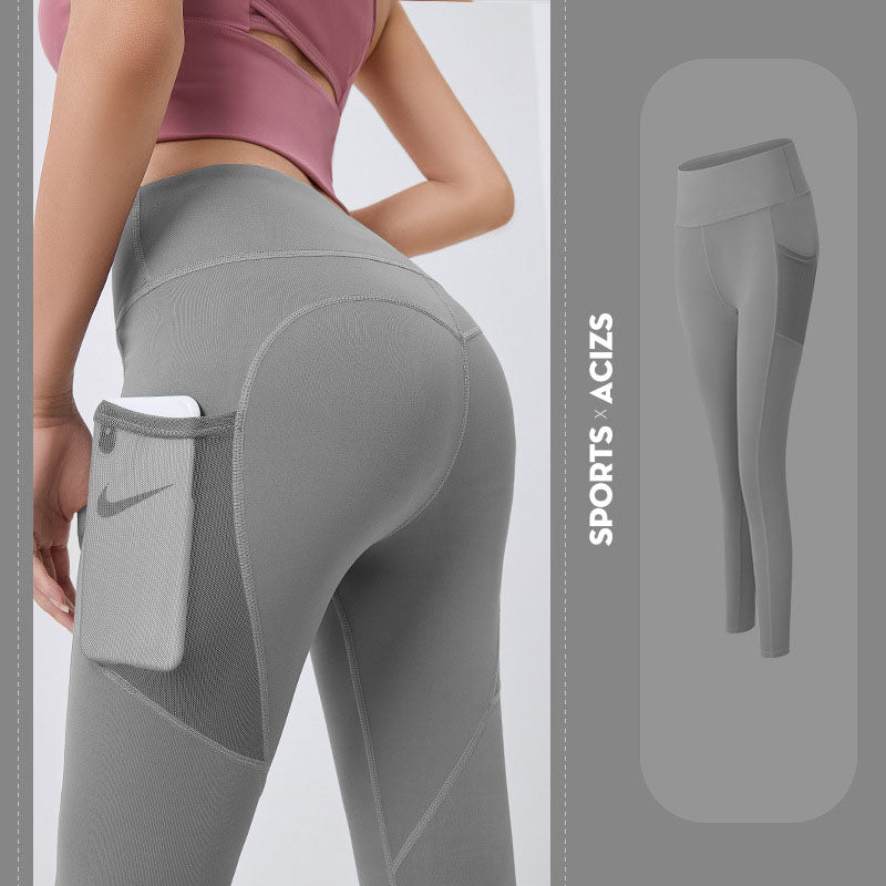 Yoga Pants Women With Pocket Leggings Sport Girl Gym Leggings Women Tummy Control Jogging Tights Female Fitness Pants 