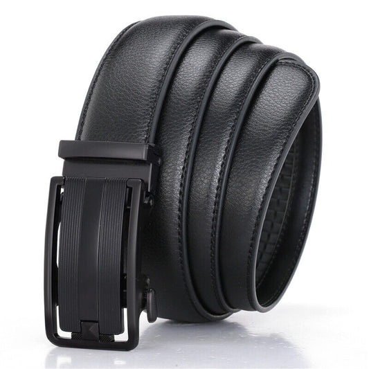 Men's Ratchet Belt Leather Mens Belt With Slide Buckle Ratchet Belts For Men USA 