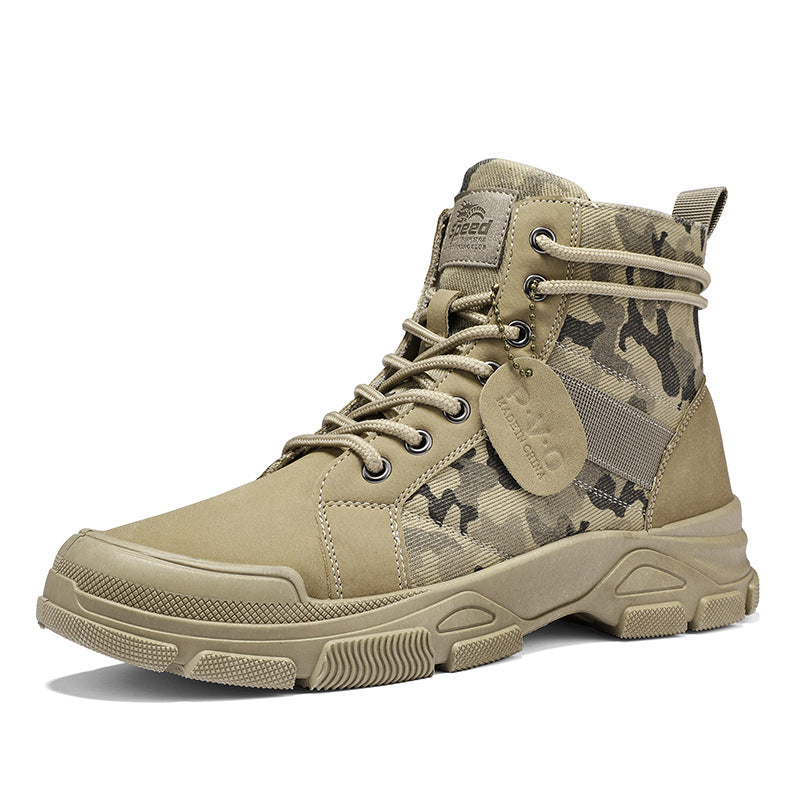 New Canvas High-top Tooling Retro Outdoor Hiking Boots 