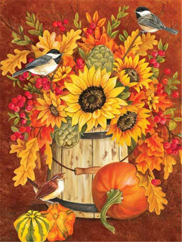 Pumpkin Pattern Diamond Painting 5d Embroidery