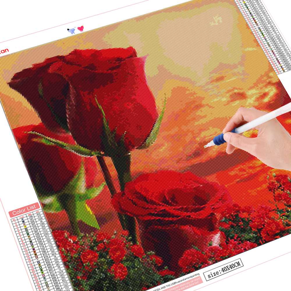 Home Flower Diamond Painting Cross Stitch