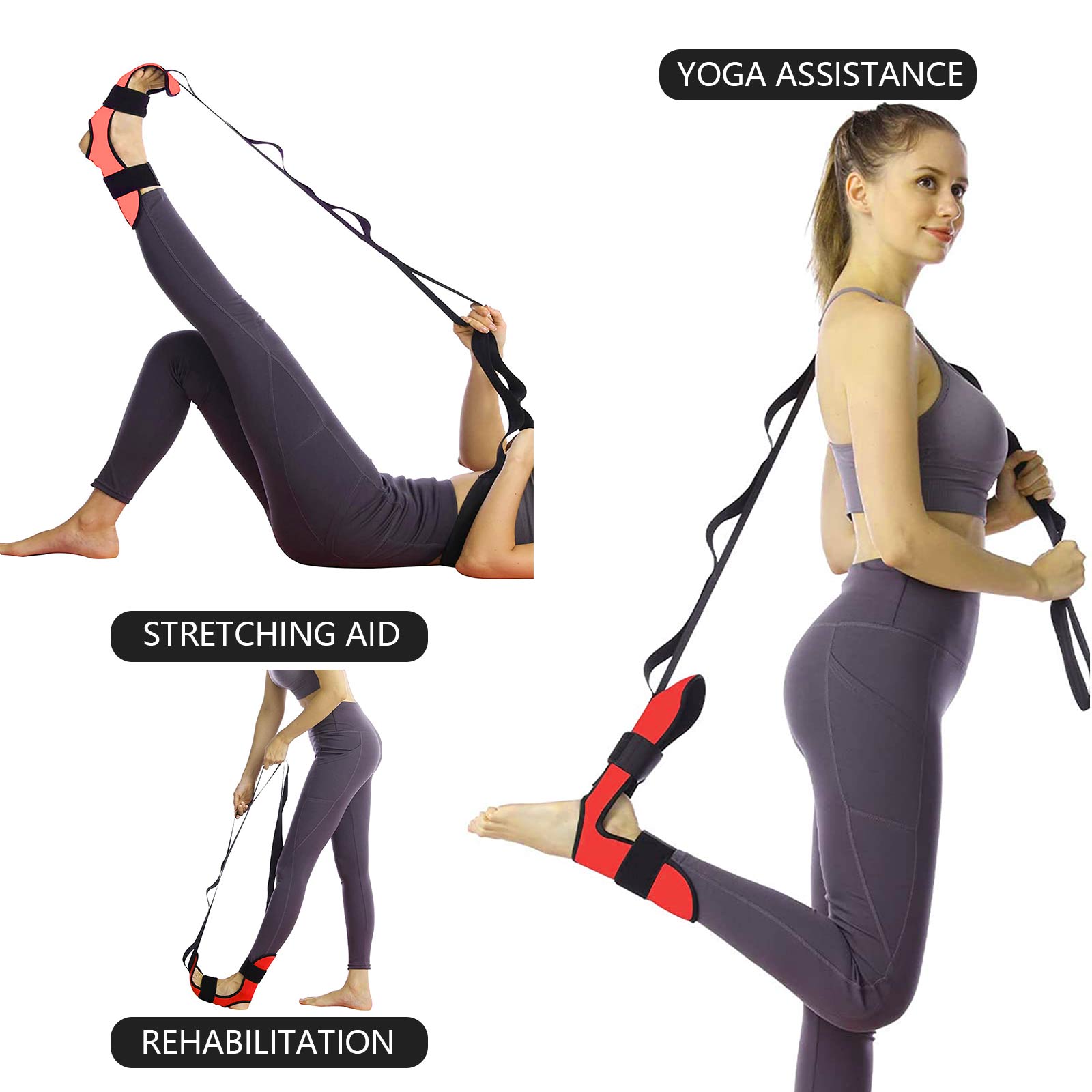 Men's And Women's Yoga Stretching Straps 