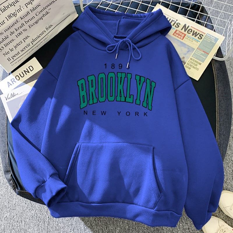 1898 Brooklyn New York Printed Women Hoodie