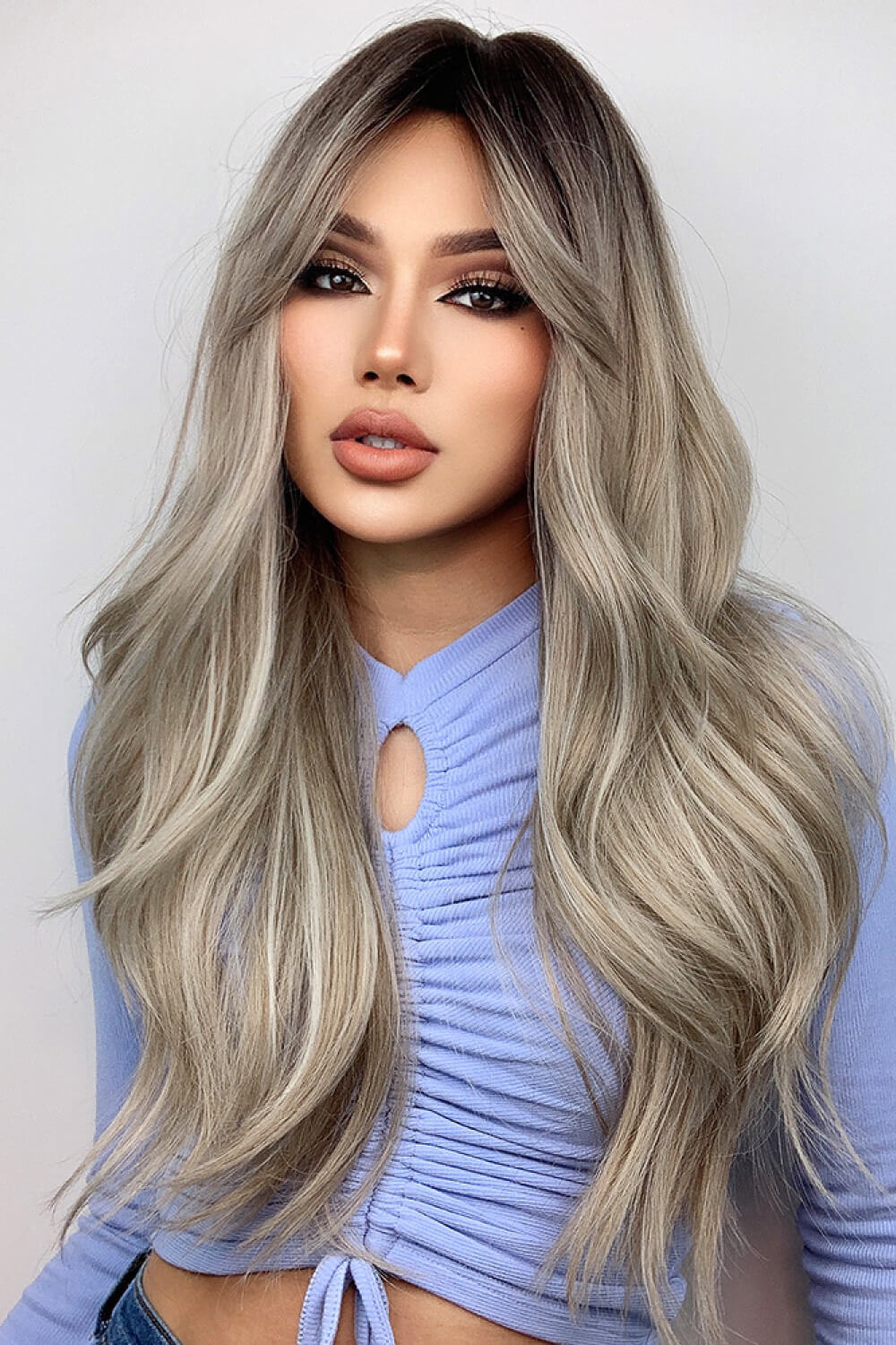 Full Machine Long Wave Wigs 26'' 