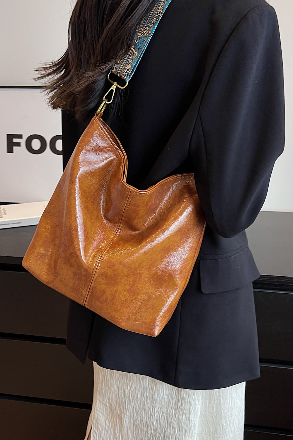 Adored PU Leather Shoulder Bag