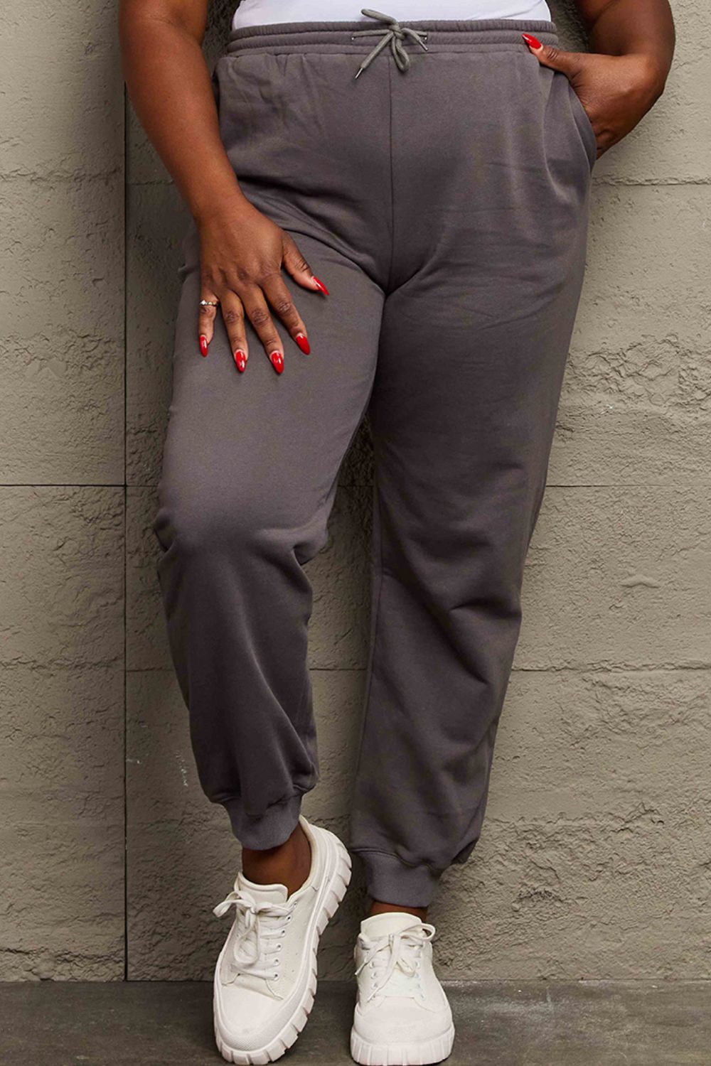 Simply Love Full Size Drawstring Sweatpants 