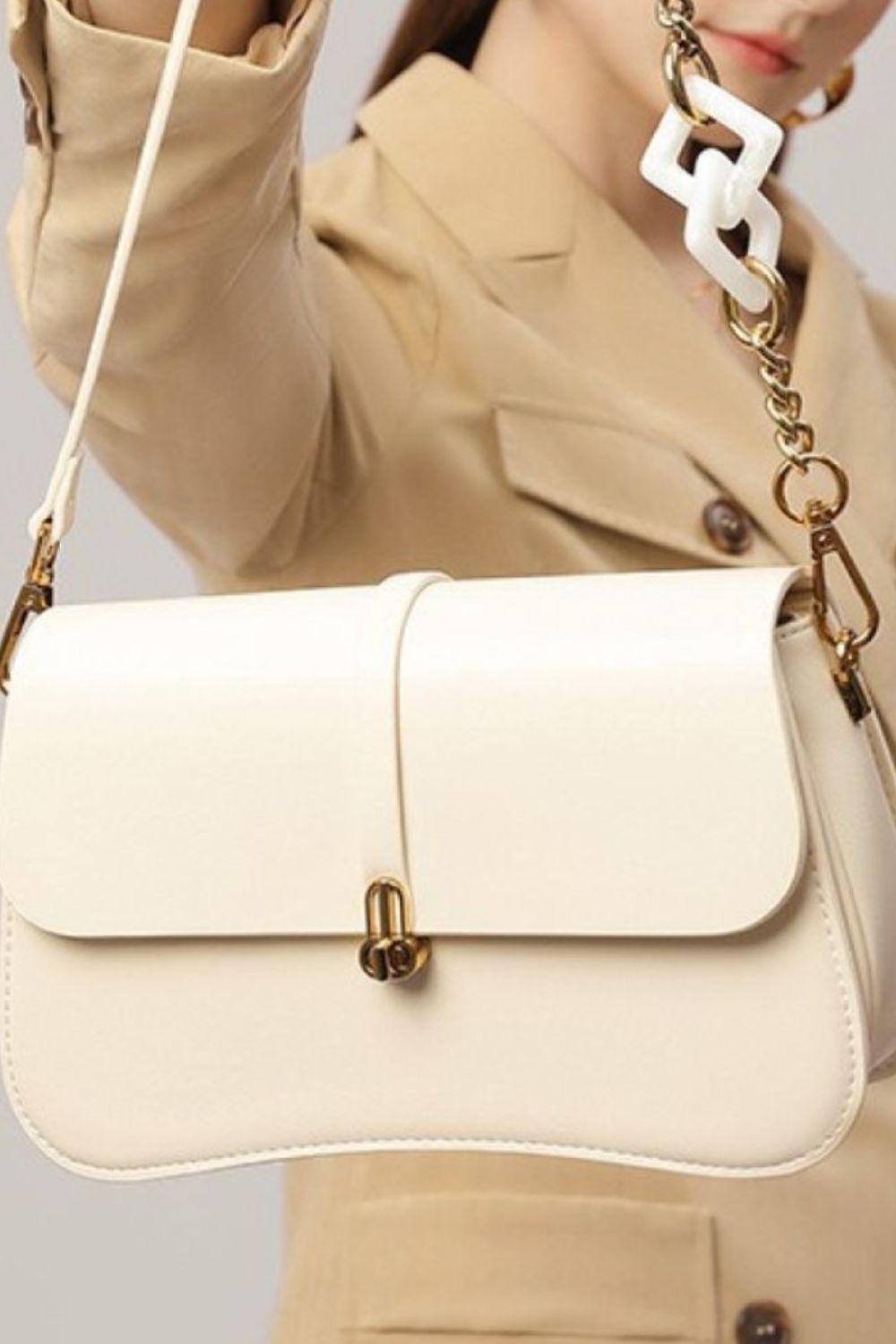 Adored PU Leather Shoulder Bag 