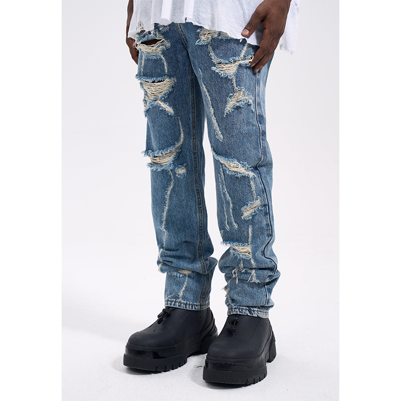 Men's Slim Fit Casual Retro Small Leg Jeans