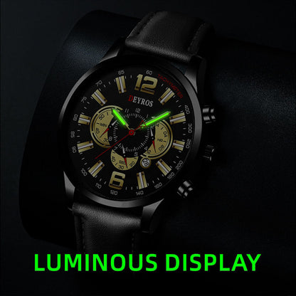 Fake Three Eye Luminous Sports Watch