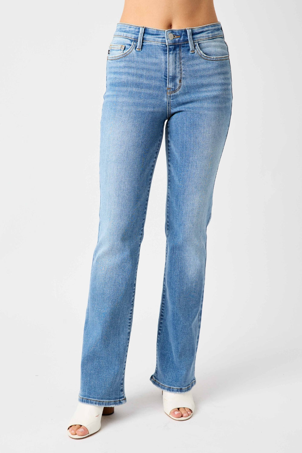 Judy Blue Full Size High Waist Straight Jeans - Babbazon New Products