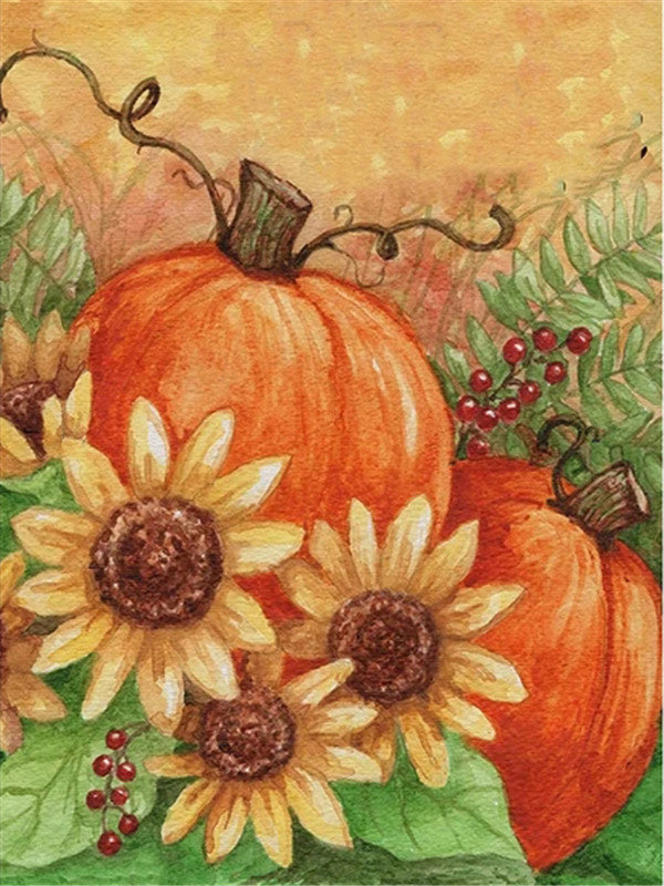 Pumpkin Pattern Diamond Painting 5d Embroidery