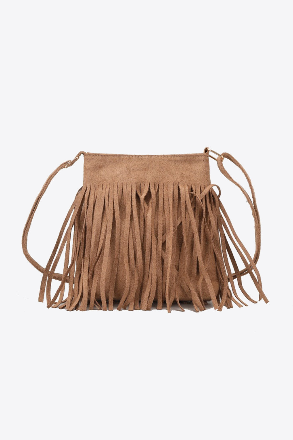 Adored PU Leather Crossbody Bag with Fringe - Babbazon bag