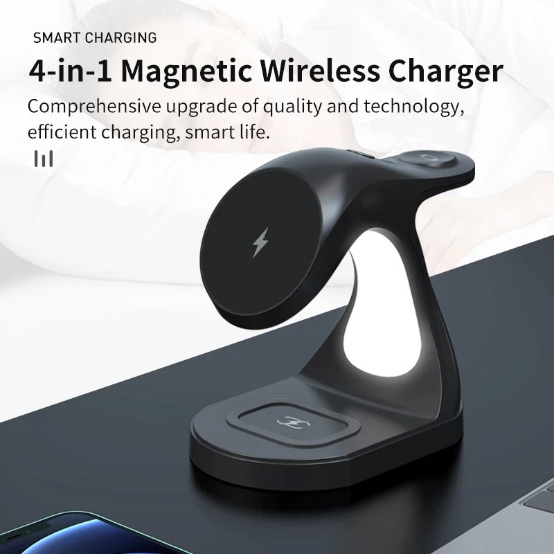 Fast Four In One Magnetic Wireless Fast Charger 