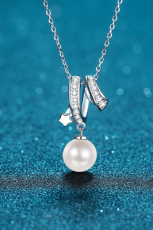 Give You A Chance Pearl Pendant Chain Necklace 