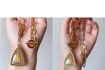 Buddha Chain Color Preservation Clavicle Chain Buddha Chain Metal Chain Pendant Chain