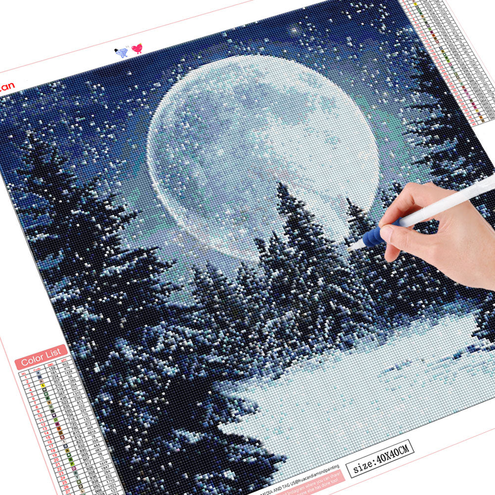 Winter Landscape Theme Diamond Painting Full 5d Embroidery Square Or Round Beads