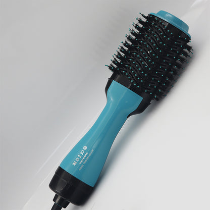 Hot Air Brush Blowing Combs Roll Straight Three-in-one Hair Dryer 